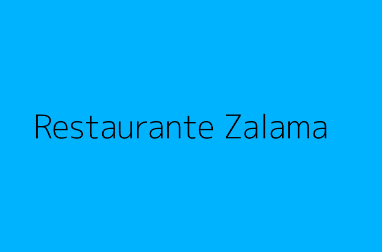 Restaurante Zalama